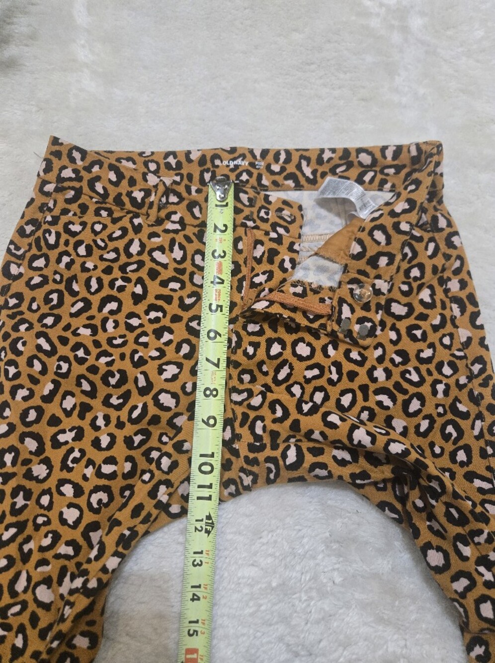 Old Navy Leopard Print Pixie Skinny Ankle Pants, Size 6 - Picture 4 of 8